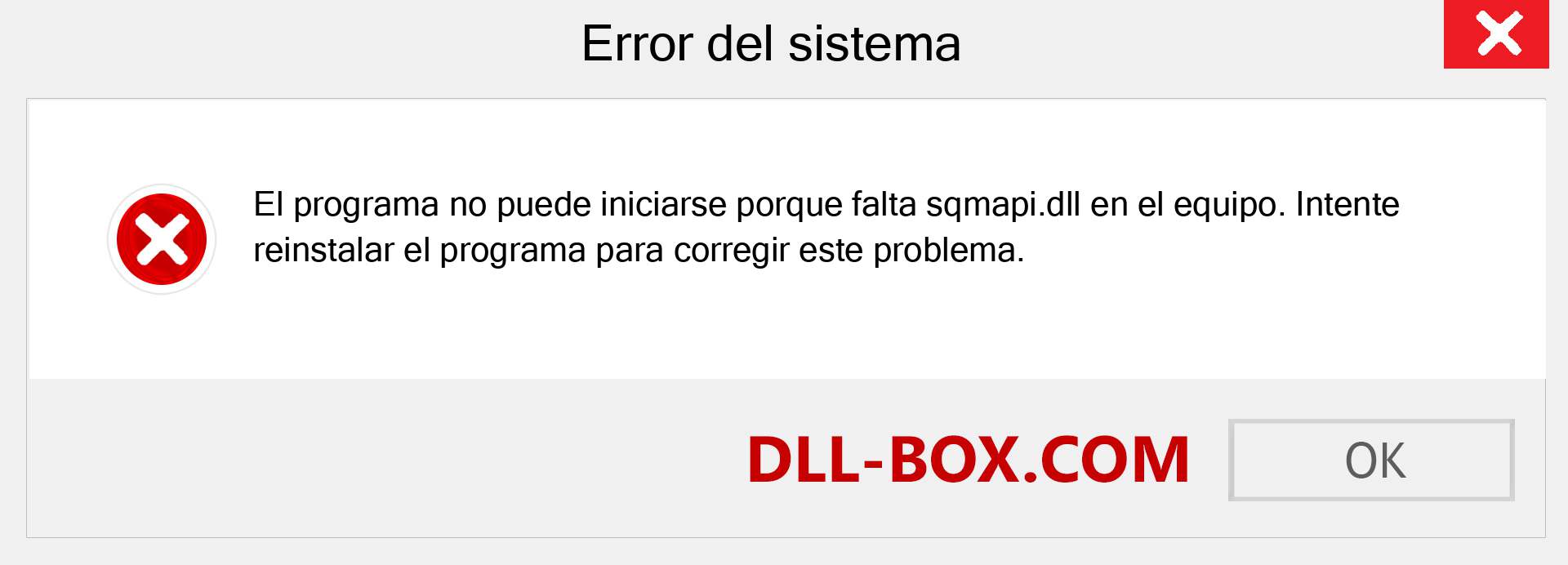 ¿Falta el archivo sqmapi.dll ?. Descargar para Windows 7, 8, 10 - Corregir sqmapi dll Missing Error en Windows, fotos, imágenes